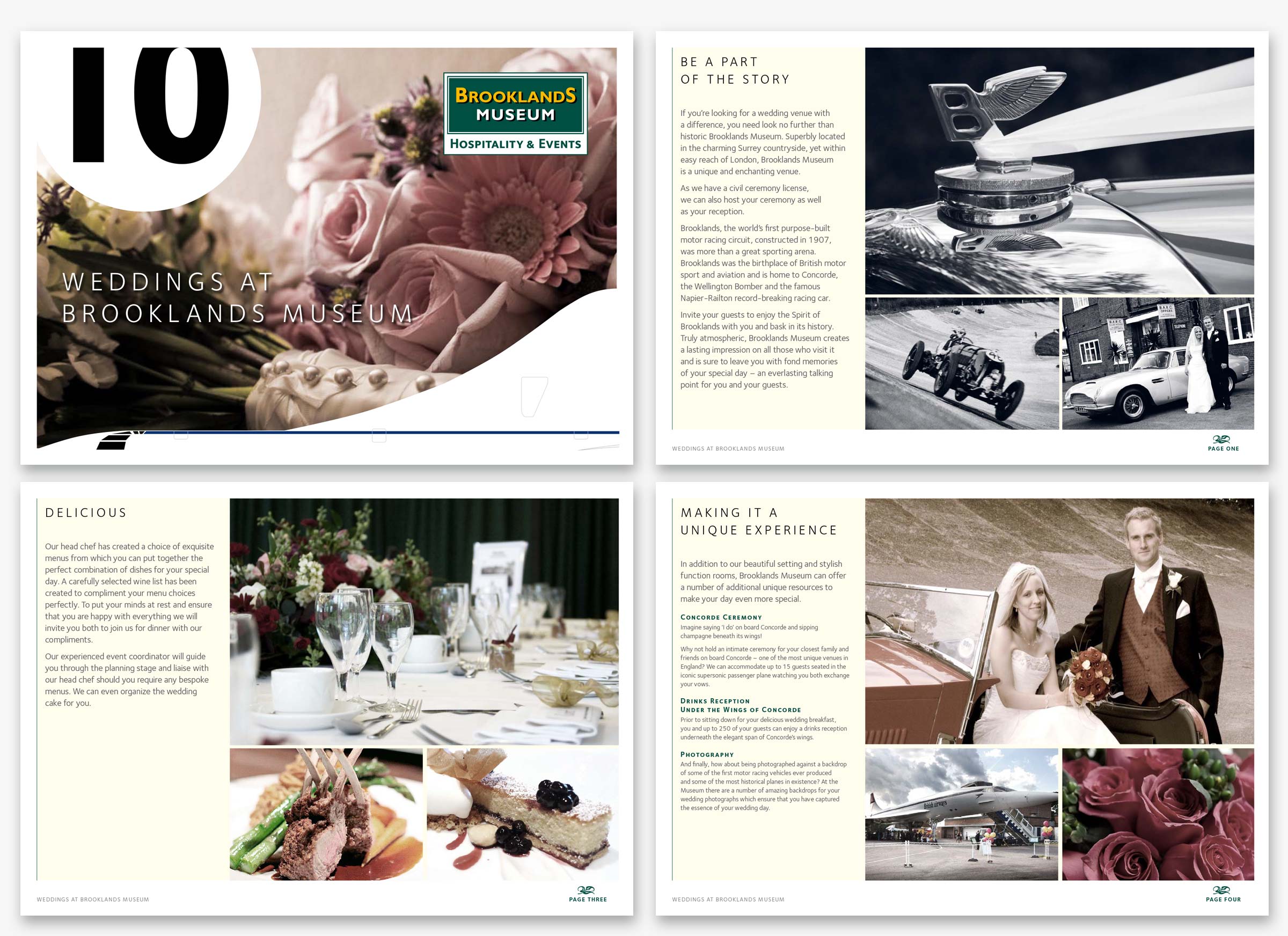 Creativevents brochure template for Brookland Museum