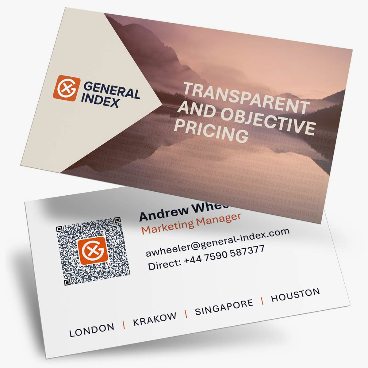 General Index business cards