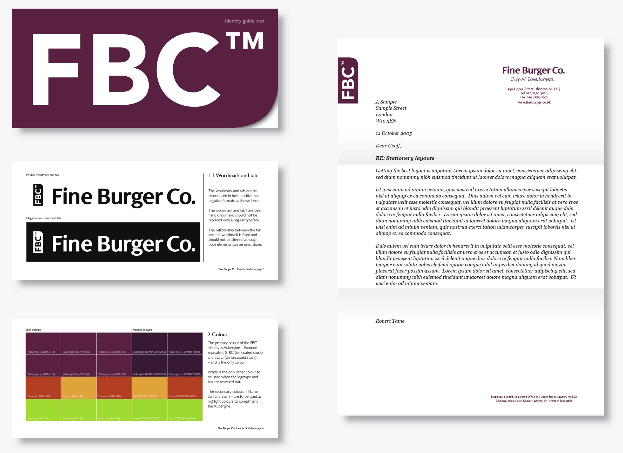 Fine Burger Co. brand guidelines
