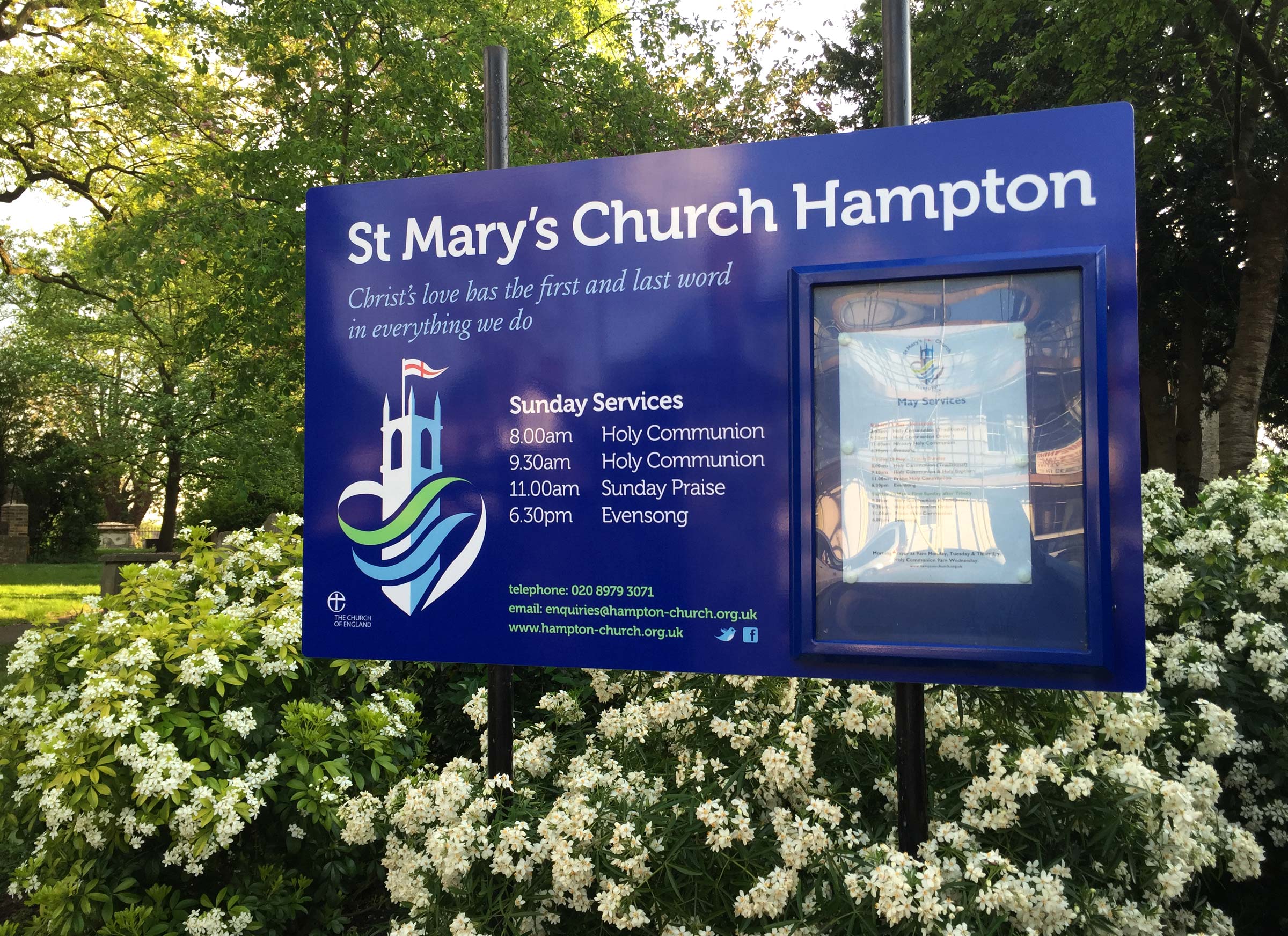 St Mary’s church signage