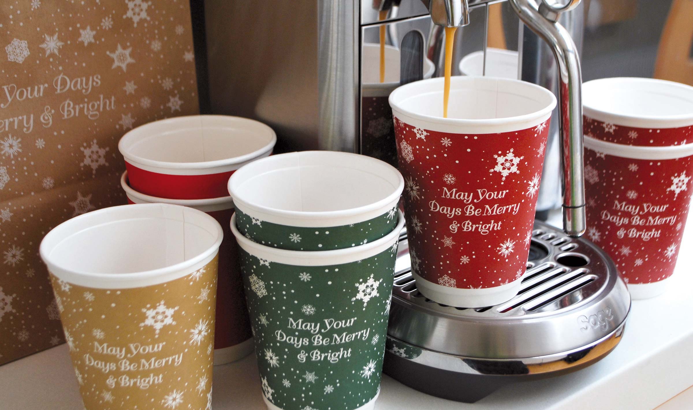 Café Connections Christmas cups