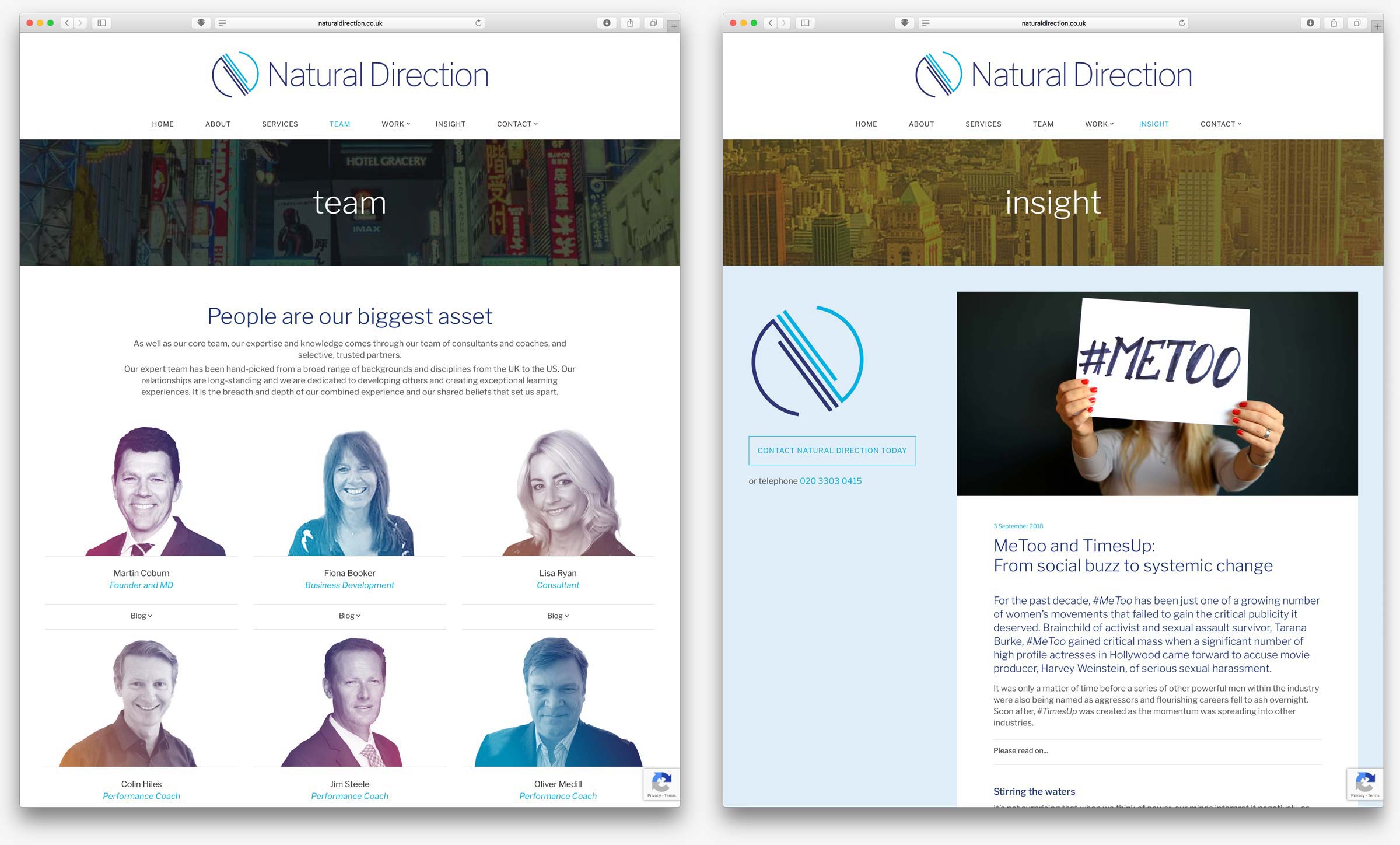 Natural Direction website