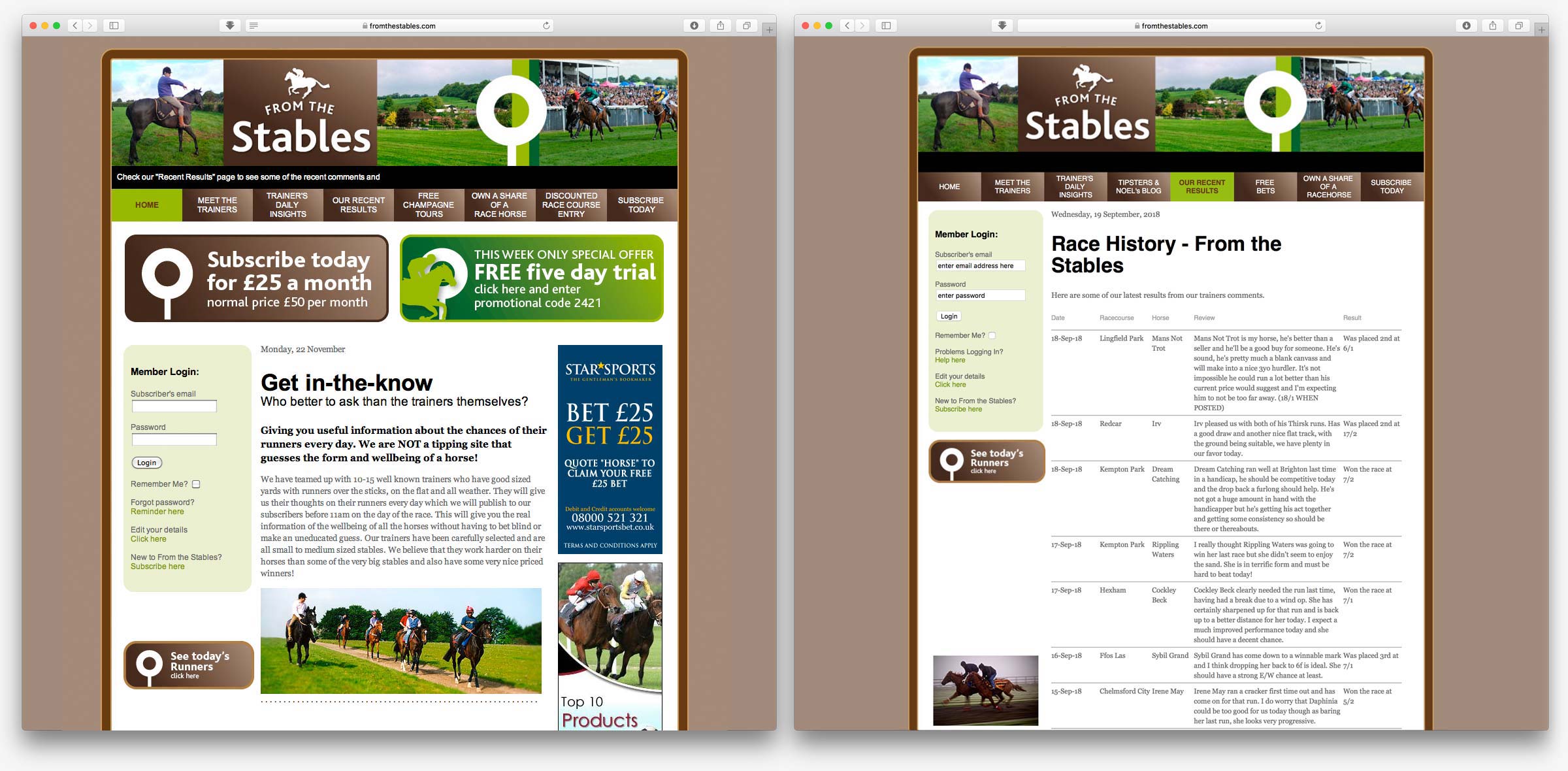 From the Stables website