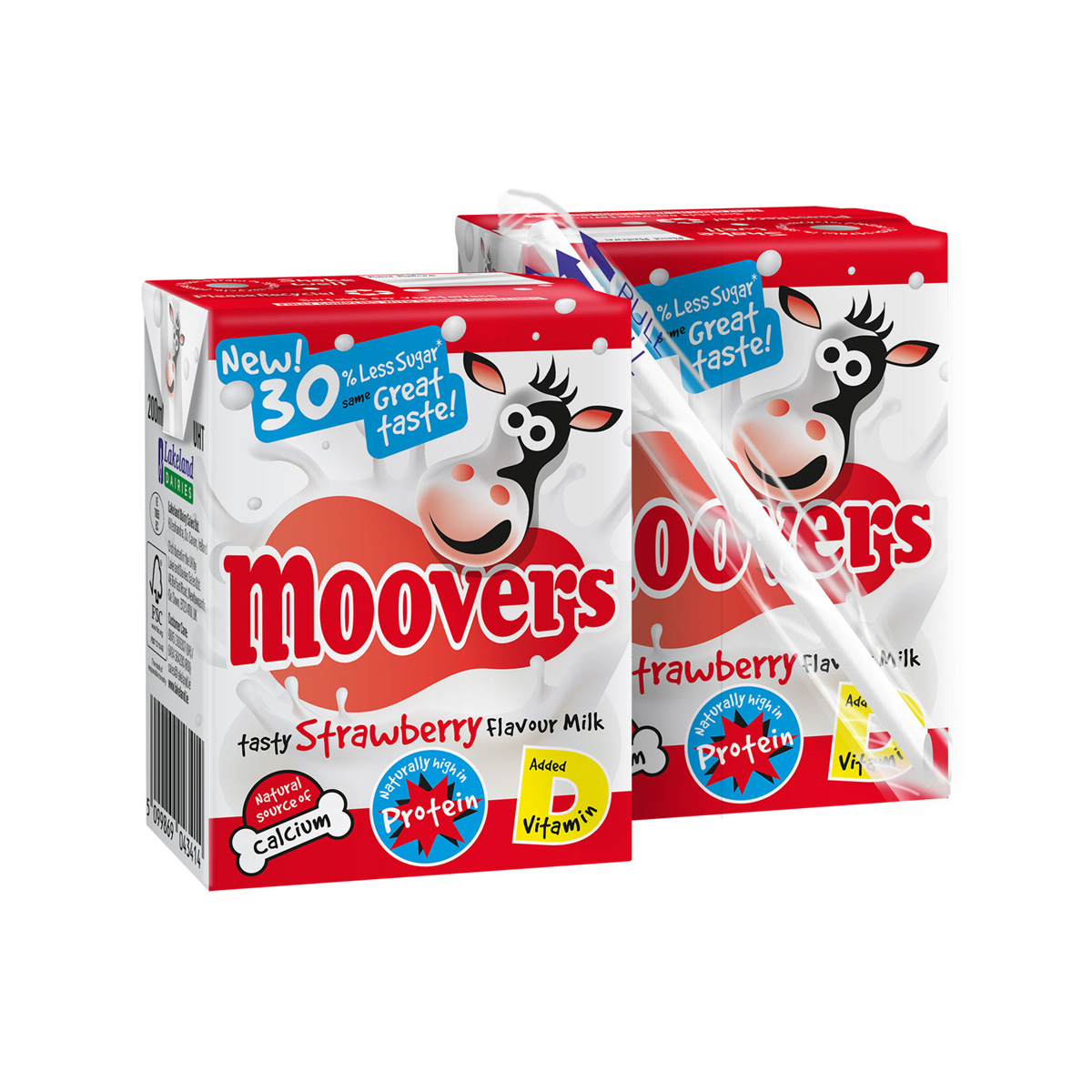 Moovers reduced sugar flavoured milk